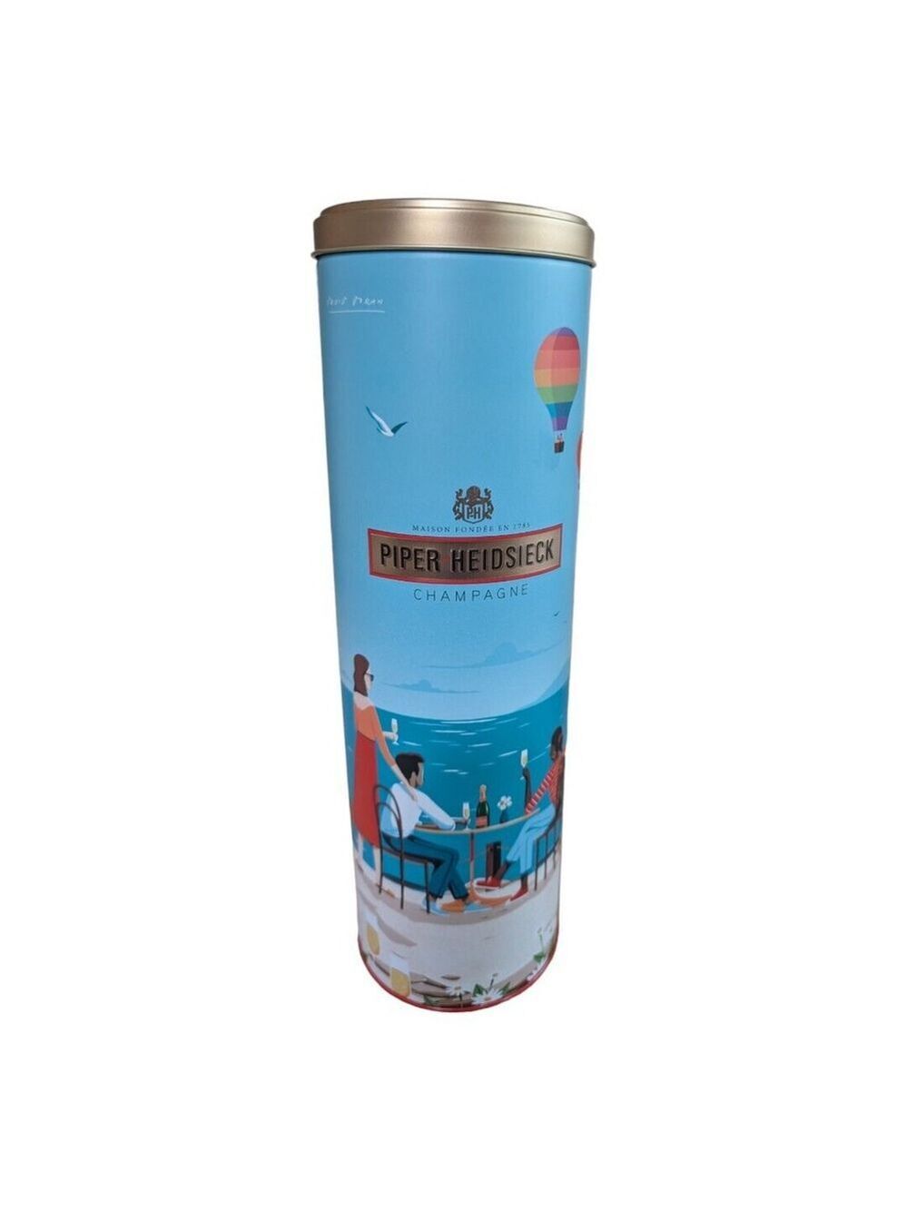 Piper-Heidsieck Champagne Gift Tin Box David Doran Spring Edition EMPTY TIN ONLY